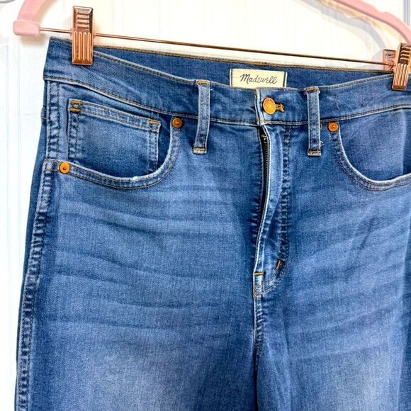 Madewell Blue Straight Leg Jeans with Lived-In Look - Picture 2 of 7